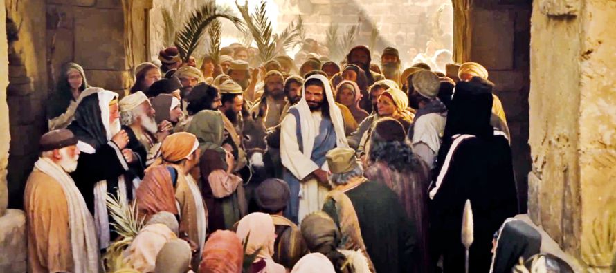 Domingo de Ramos en la Pasión del Señor, cuando nuestro Señor Jesucristo, como...