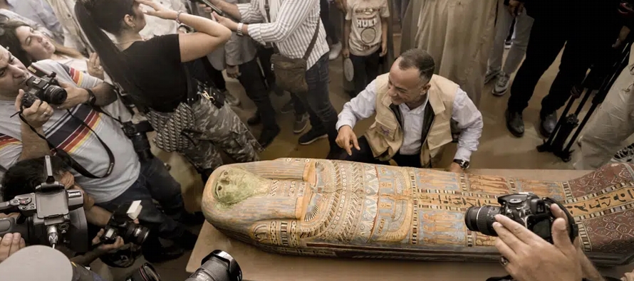 Los espacios fueron descubiertos en la extensa necrópolis de Saqqara, que forma parte de la...