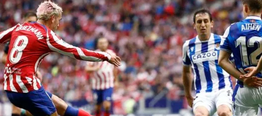 El Atlético de Madrid no tuvo piedad de la Real Sociedad, con un gol de Antoine Griezmann a...