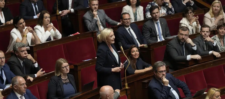 Los legisladores franceses debatían el jueves el proyecto de ley de la oposición que...