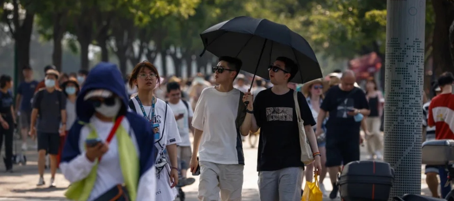 Los termómetros marcaban temperaturas récord en Beijing y en algunas zonas del norte...