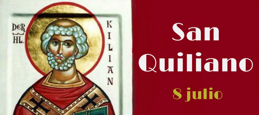 Quiliano era un monje irlandés. En el año 686, antes o después de recibir la...