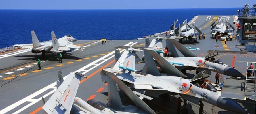 El Ejército de Liberación Popular de China envió 38 aviones y 9 buques de la...