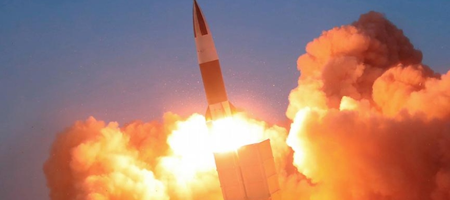 Las Fuerzas Armadas surcoreanas han indicado que los lanzamientos se han producido en el...