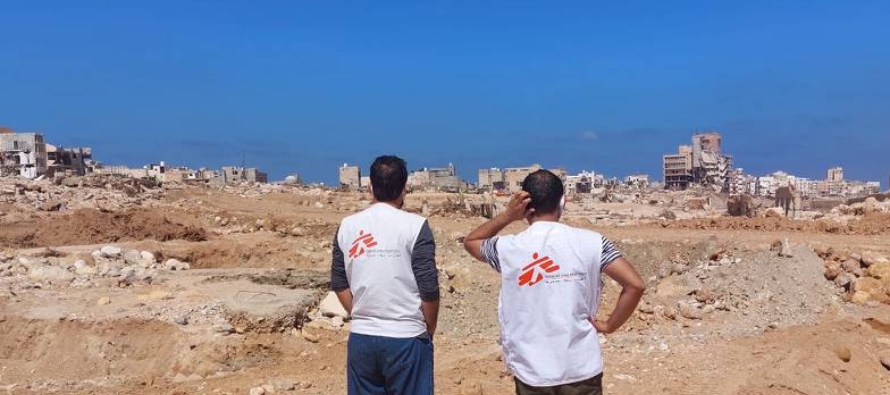 MSF trabaja ahora para prestar apoyo a tres centros de salud tanto de Derna como de sus...