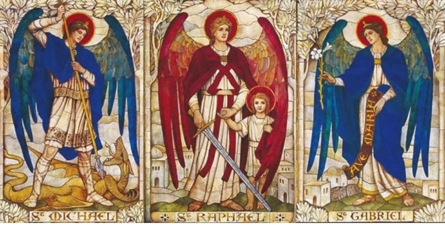 Gabriel, Rafael y Miguel son ángeles y además símbolos de la...