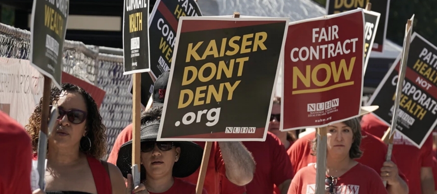 La Coalición de Sindicatos de Kaiser Permanente, que representan a unos 85,000 empleados del...