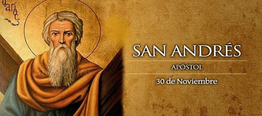 Fiesta de san Andrés, apóstol, natural de Betsaida, hermano de Pedro y pescador como...