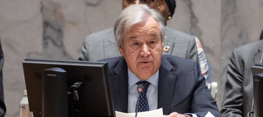 Guterres ha esgrimido que su petición al Consejo de Seguridad ha tenido lugar dado que la...