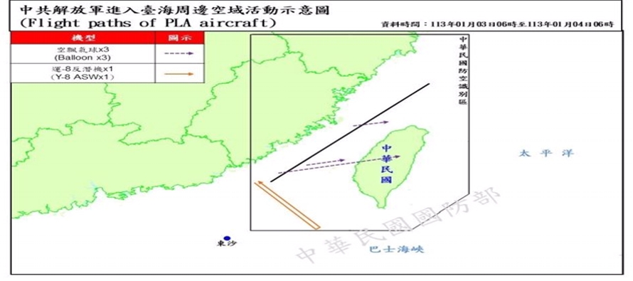 Taipei ha señalado directamente a las Fuerzas Armadas chinas de estas incursiones y denuncia...