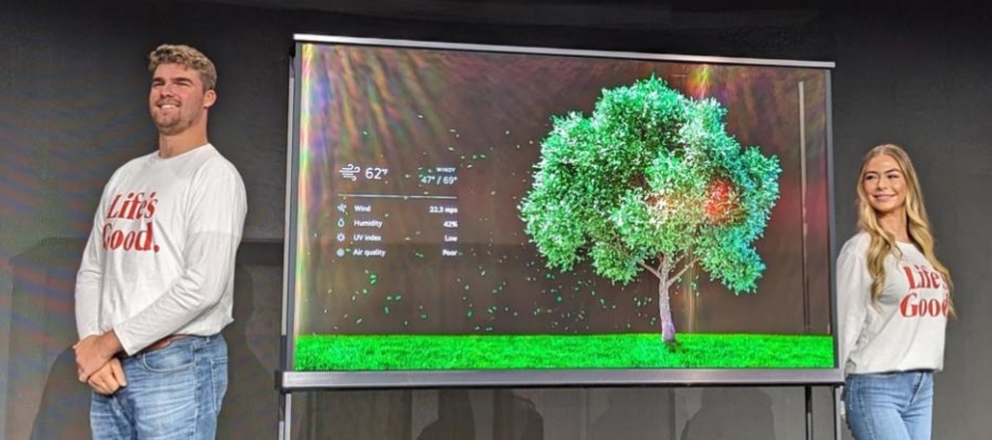 Este nuevo modelo combina una pantalla OLED 4K transparente de 77 pulgadas y la tecnología...