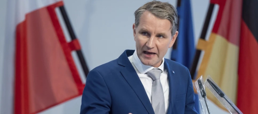 Björn Höcke, de 51 años, es dirigente del partido en el estado oriental de...