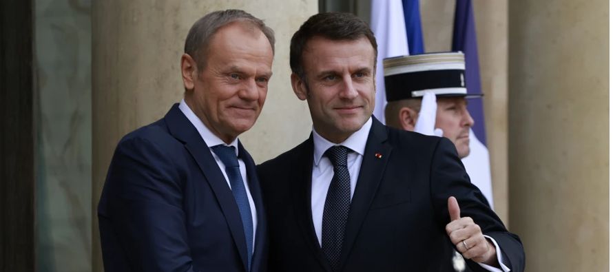 Macron elogió el “rol preponderante” que Francia y Polonia están...