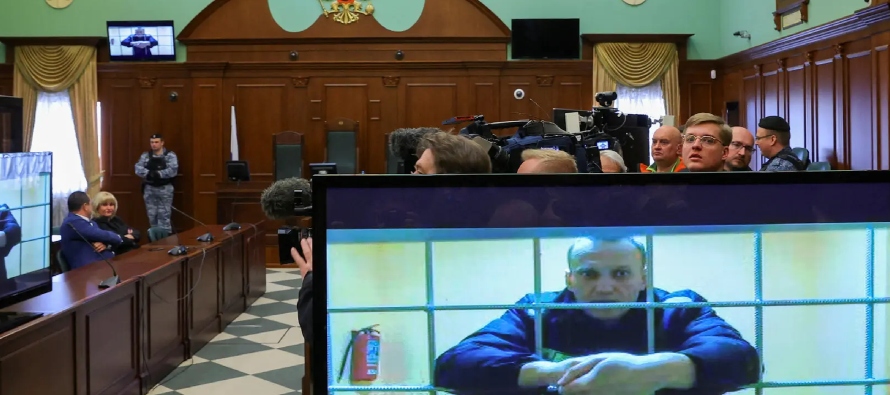 Más de una cuarta parte del encarcelamiento de Navalny desde 2021 transcurrió en...