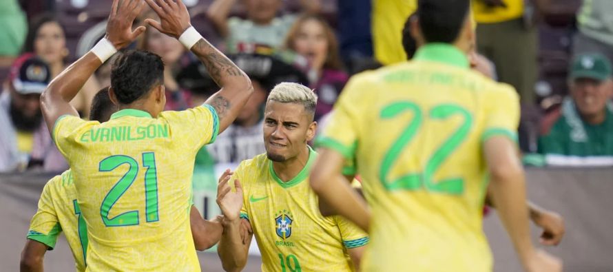 Los brasileños se pusieron al frente cuando Pereira se sacudió la marca de un par de...