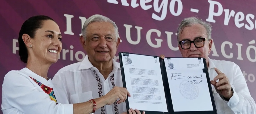 En su discurso, Sheinbaum señaló que el apoyo desde el Gobierno mexicano al...