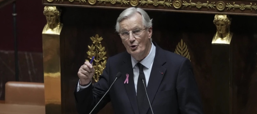 Barnier dijo que su gobierno busca reducir el déficit francés, que se calcula...